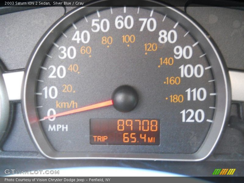 Silver Blue / Gray 2003 Saturn ION 2 Sedan