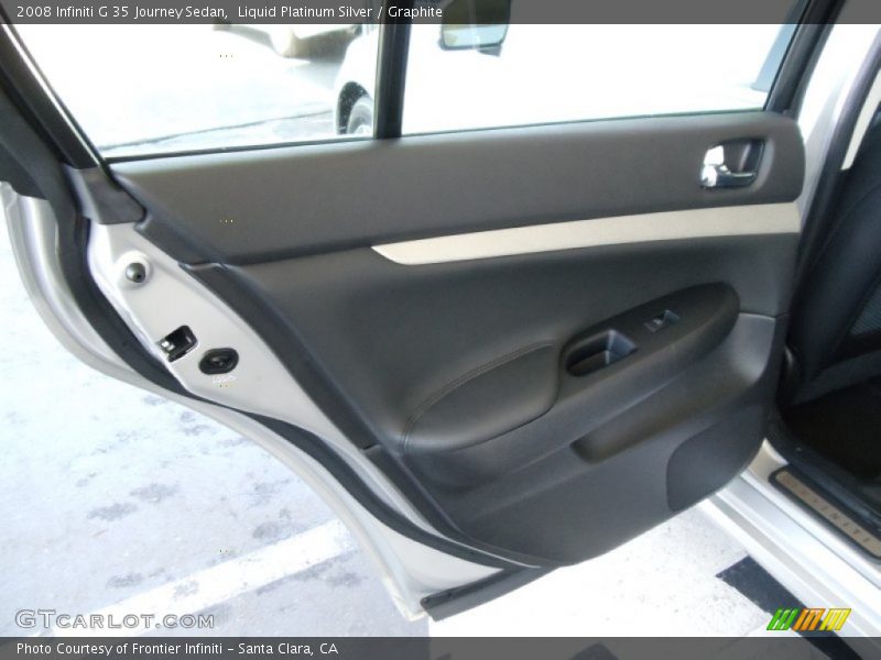 Liquid Platinum Silver / Graphite 2008 Infiniti G 35 Journey Sedan