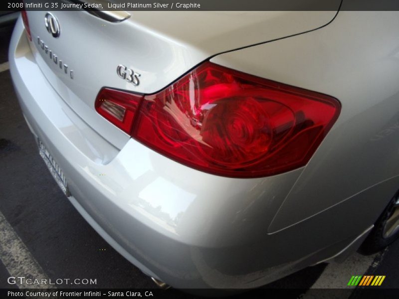 Liquid Platinum Silver / Graphite 2008 Infiniti G 35 Journey Sedan