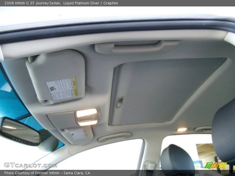 Liquid Platinum Silver / Graphite 2008 Infiniti G 35 Journey Sedan