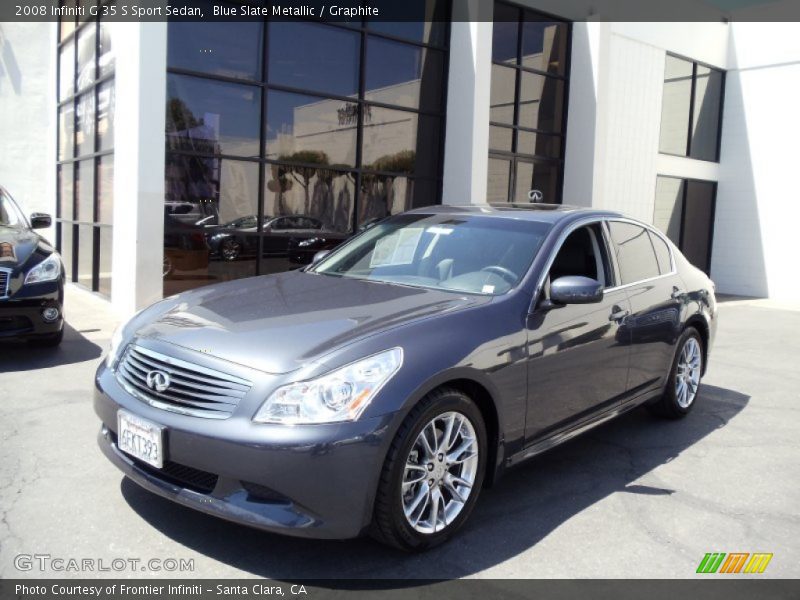 Blue Slate Metallic / Graphite 2008 Infiniti G 35 S Sport Sedan