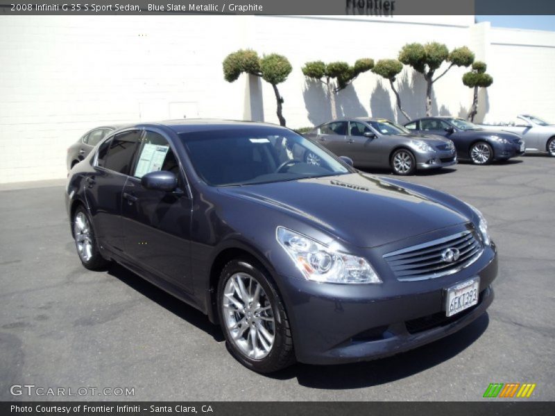 Blue Slate Metallic / Graphite 2008 Infiniti G 35 S Sport Sedan