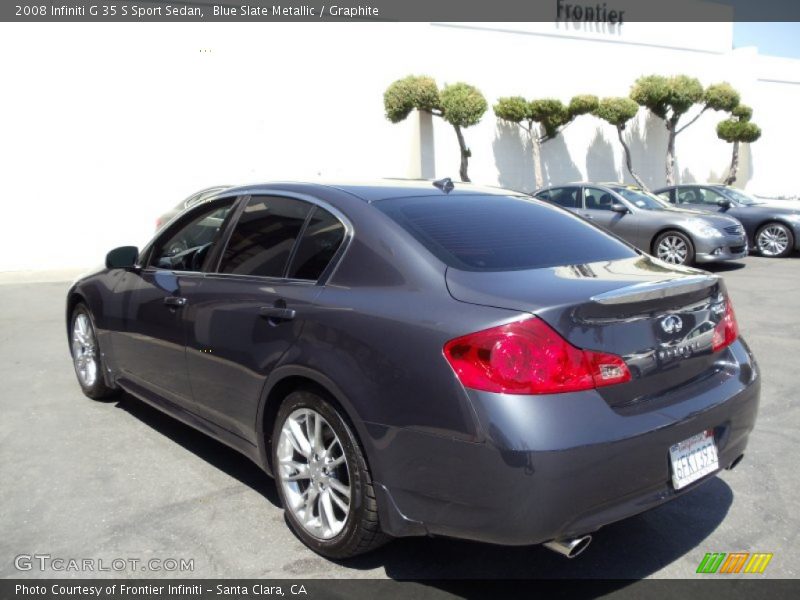 Blue Slate Metallic / Graphite 2008 Infiniti G 35 S Sport Sedan