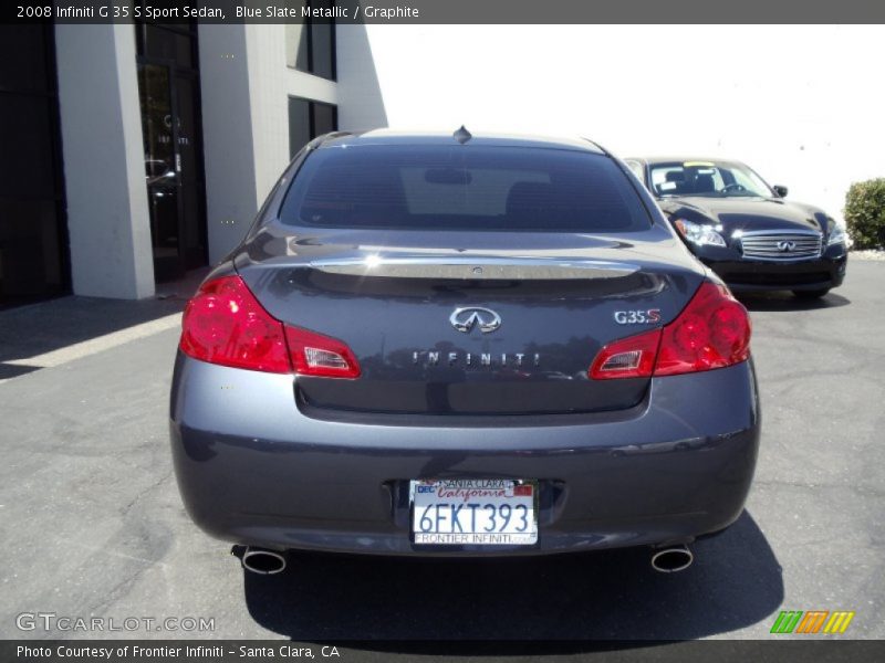 Blue Slate Metallic / Graphite 2008 Infiniti G 35 S Sport Sedan
