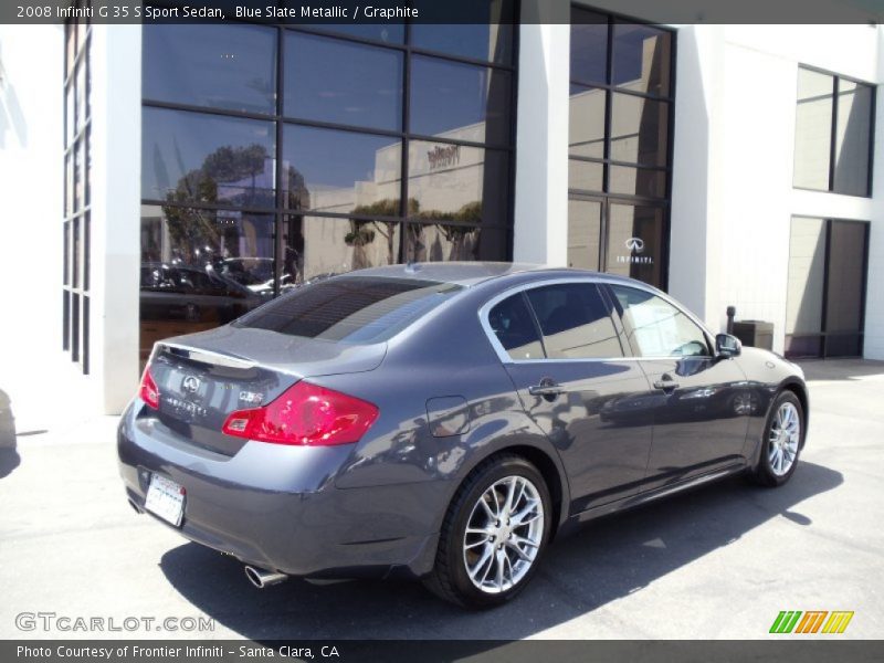 Blue Slate Metallic / Graphite 2008 Infiniti G 35 S Sport Sedan