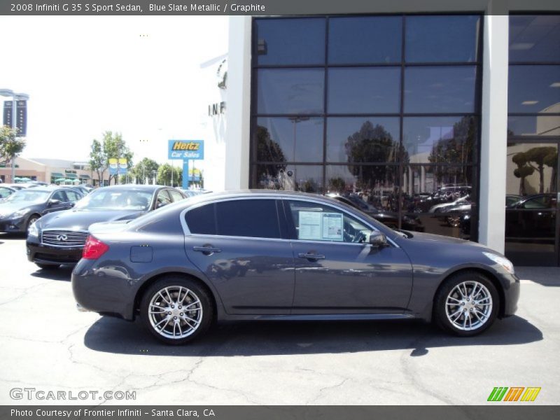 Blue Slate Metallic / Graphite 2008 Infiniti G 35 S Sport Sedan