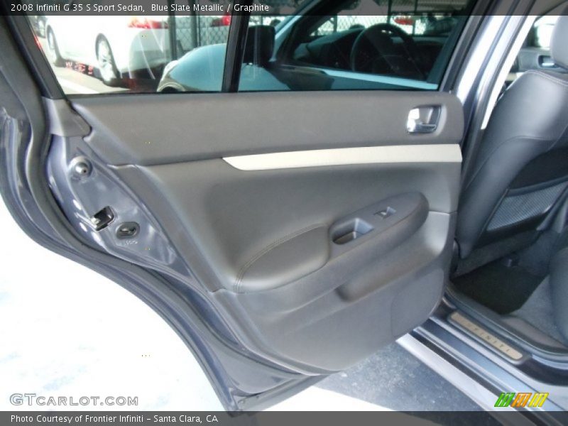 Blue Slate Metallic / Graphite 2008 Infiniti G 35 S Sport Sedan