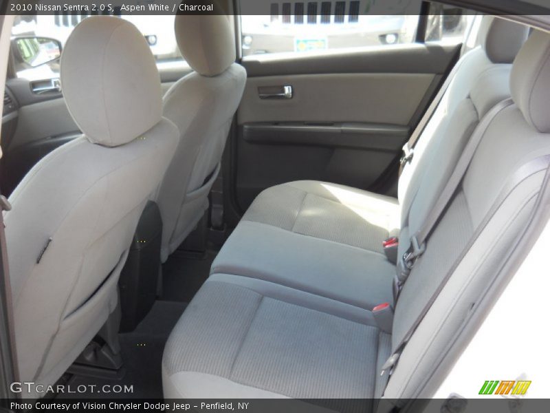 Aspen White / Charcoal 2010 Nissan Sentra 2.0 S