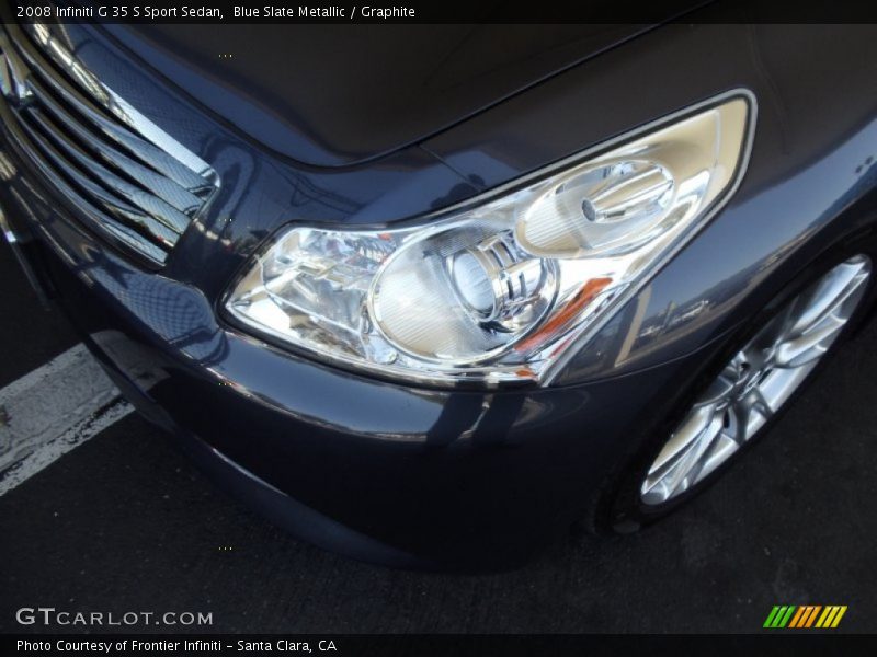 Blue Slate Metallic / Graphite 2008 Infiniti G 35 S Sport Sedan