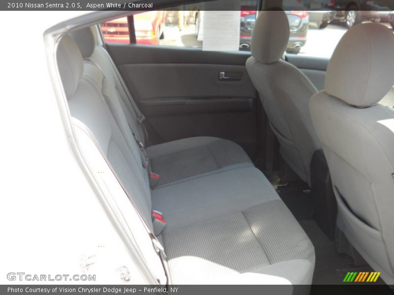 Aspen White / Charcoal 2010 Nissan Sentra 2.0 S