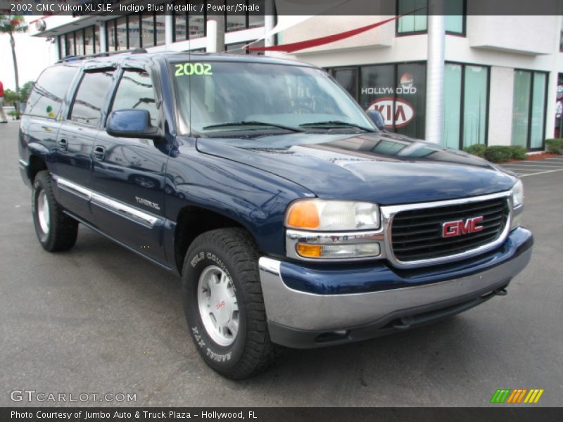 Indigo Blue Metallic / Pewter/Shale 2002 GMC Yukon XL SLE