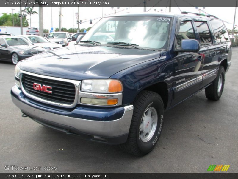 Indigo Blue Metallic / Pewter/Shale 2002 GMC Yukon XL SLE