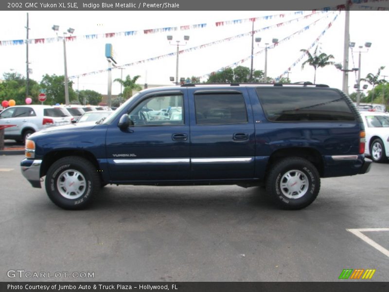 Indigo Blue Metallic / Pewter/Shale 2002 GMC Yukon XL SLE