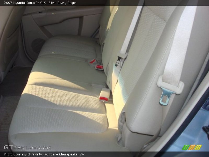 Silver Blue / Beige 2007 Hyundai Santa Fe GLS