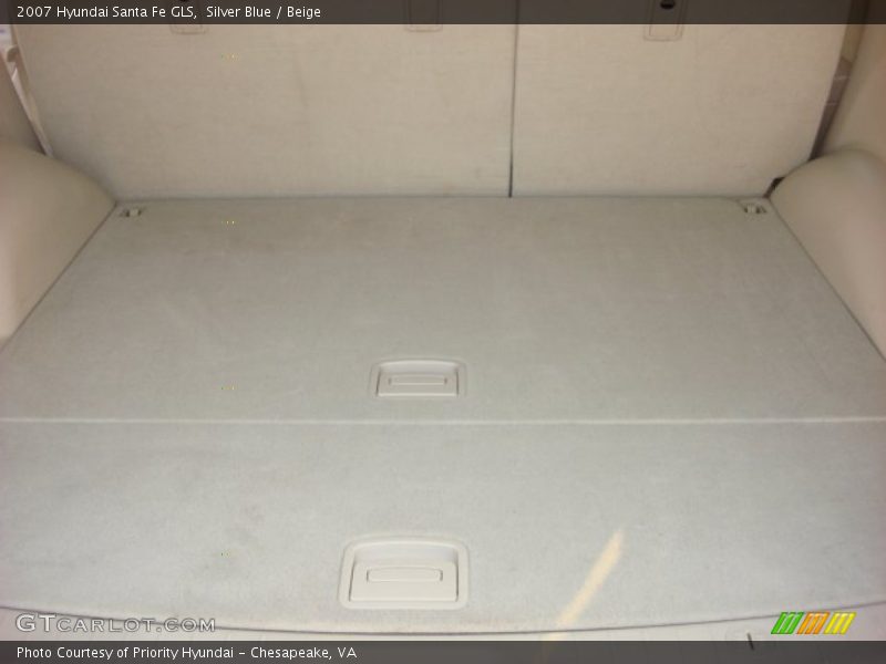 Silver Blue / Beige 2007 Hyundai Santa Fe GLS