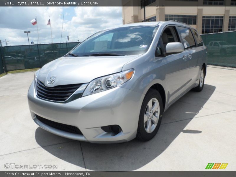 Silver Sky Metallic / Light Gray 2011 Toyota Sienna LE