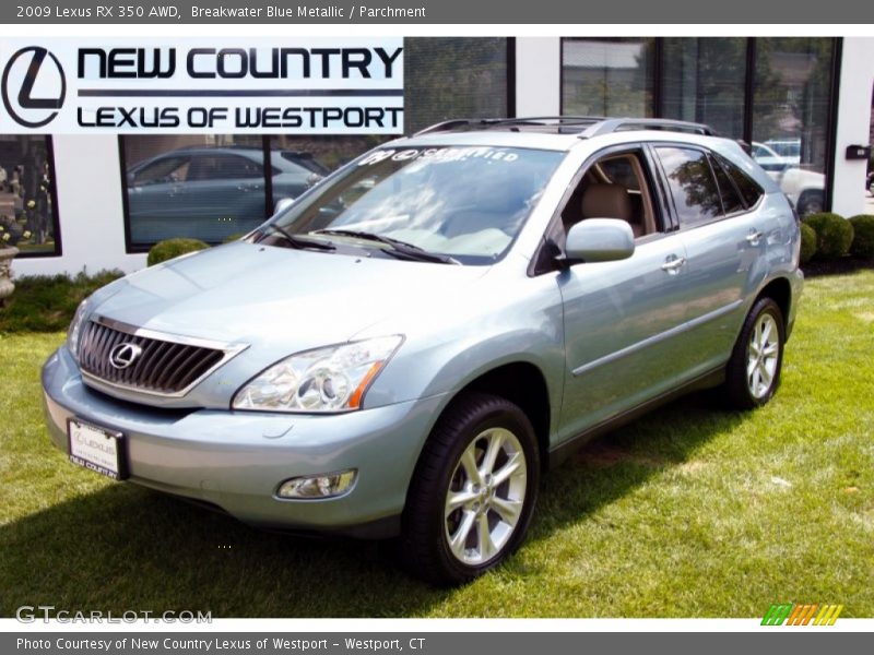 Breakwater Blue Metallic / Parchment 2009 Lexus RX 350 AWD