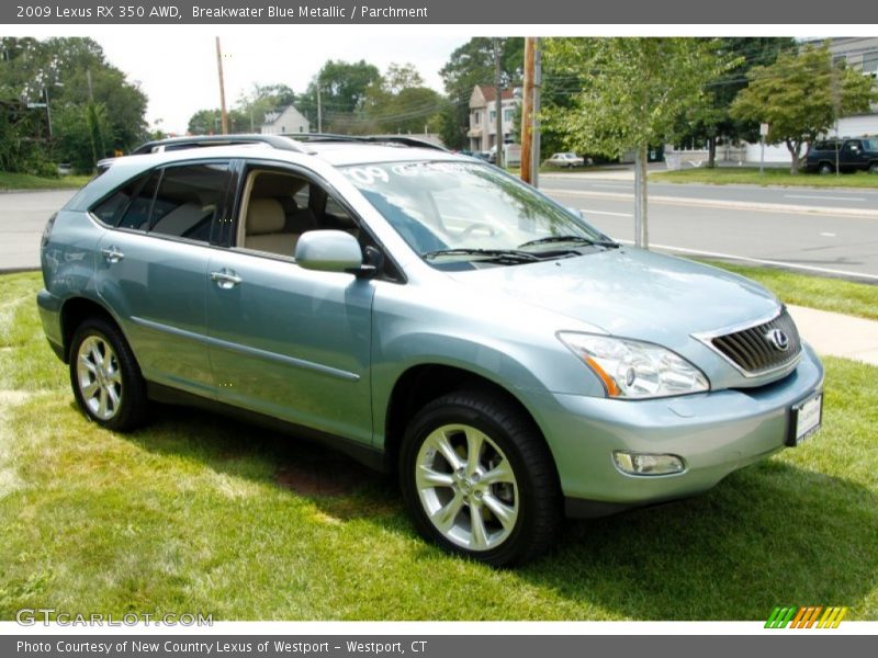 Breakwater Blue Metallic / Parchment 2009 Lexus RX 350 AWD