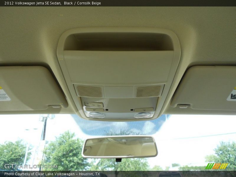 Black / Cornsilk Beige 2012 Volkswagen Jetta SE Sedan