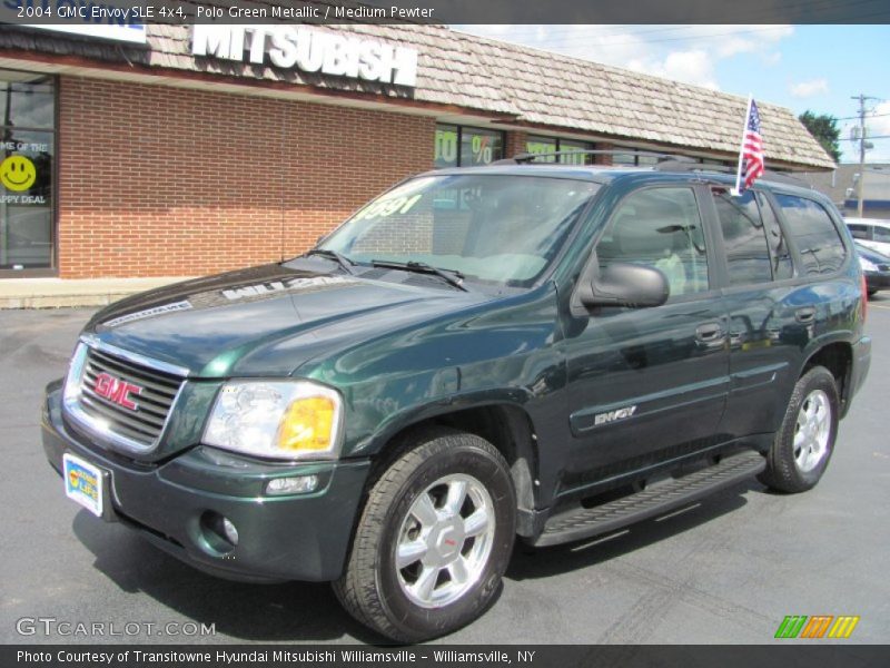 Polo Green Metallic / Medium Pewter 2004 GMC Envoy SLE 4x4