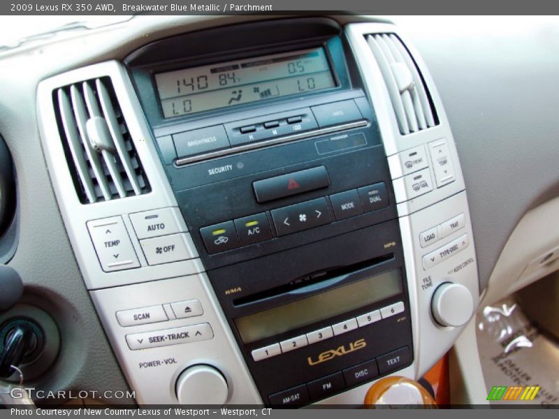Breakwater Blue Metallic / Parchment 2009 Lexus RX 350 AWD