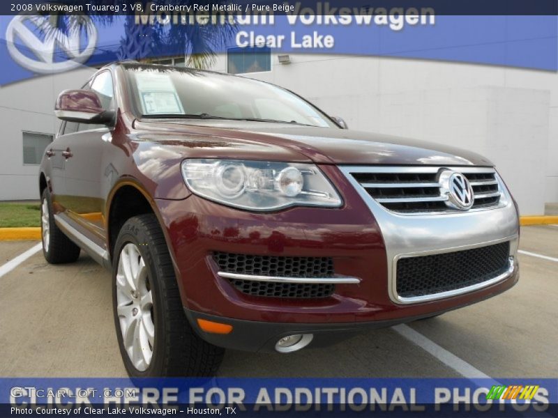 Cranberry Red Metallic / Pure Beige 2008 Volkswagen Touareg 2 V8