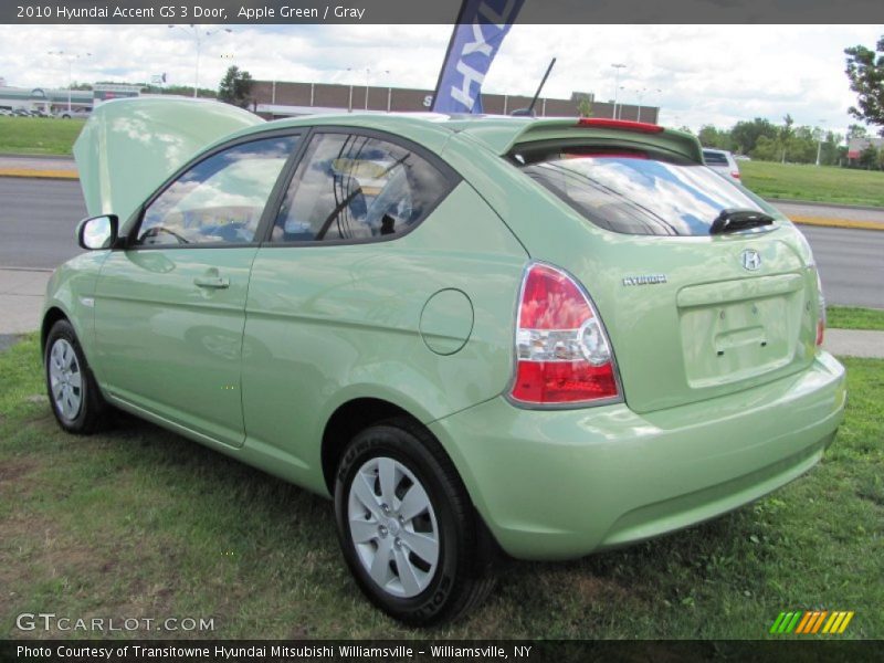 Apple Green / Gray 2010 Hyundai Accent GS 3 Door