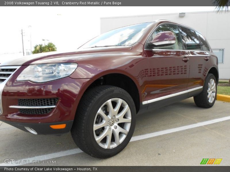 Cranberry Red Metallic / Pure Beige 2008 Volkswagen Touareg 2 V8