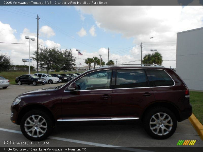 Cranberry Red Metallic / Pure Beige 2008 Volkswagen Touareg 2 V8