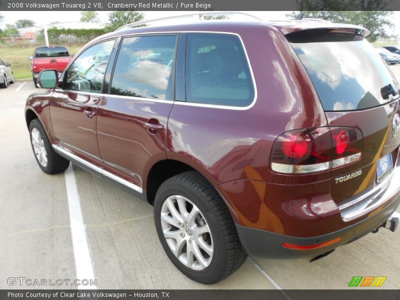 Cranberry Red Metallic / Pure Beige 2008 Volkswagen Touareg 2 V8