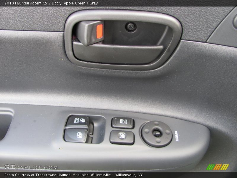 Apple Green / Gray 2010 Hyundai Accent GS 3 Door