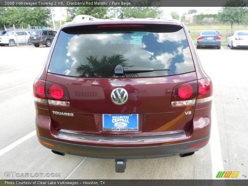 Cranberry Red Metallic / Pure Beige 2008 Volkswagen Touareg 2 V8