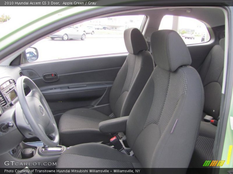 Apple Green / Gray 2010 Hyundai Accent GS 3 Door