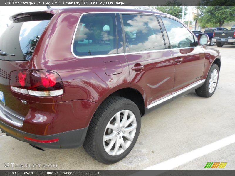 Cranberry Red Metallic / Pure Beige 2008 Volkswagen Touareg 2 V8