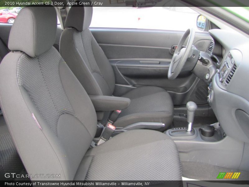 Apple Green / Gray 2010 Hyundai Accent GS 3 Door
