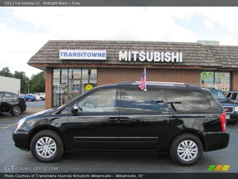 Midnight Black / Gray 2011 Kia Sedona LX