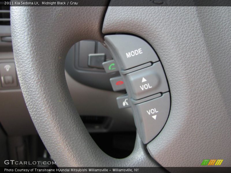 Midnight Black / Gray 2011 Kia Sedona LX