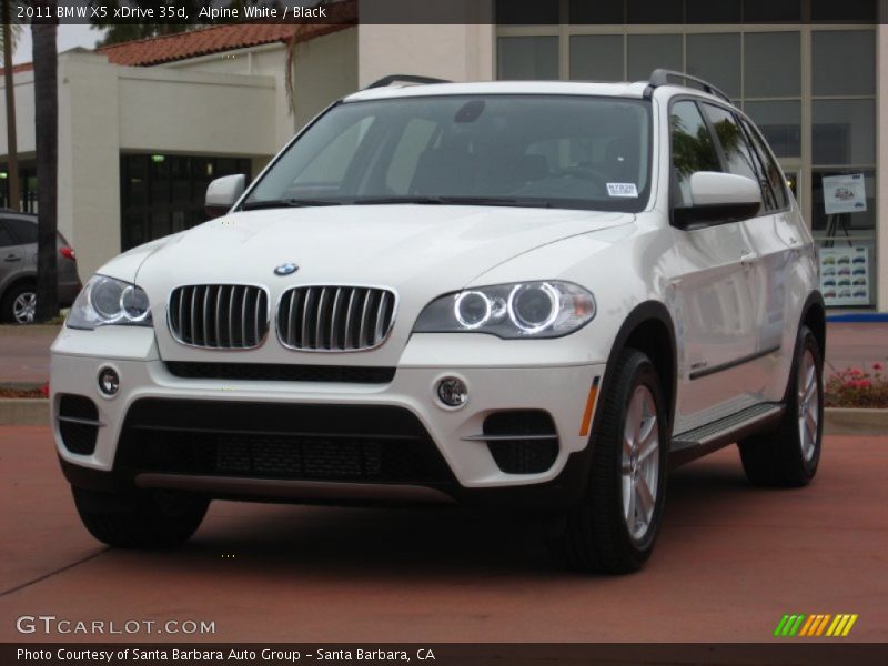 Alpine White / Black 2011 BMW X5 xDrive 35d