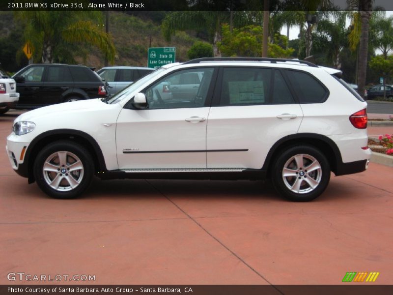 Alpine White / Black 2011 BMW X5 xDrive 35d