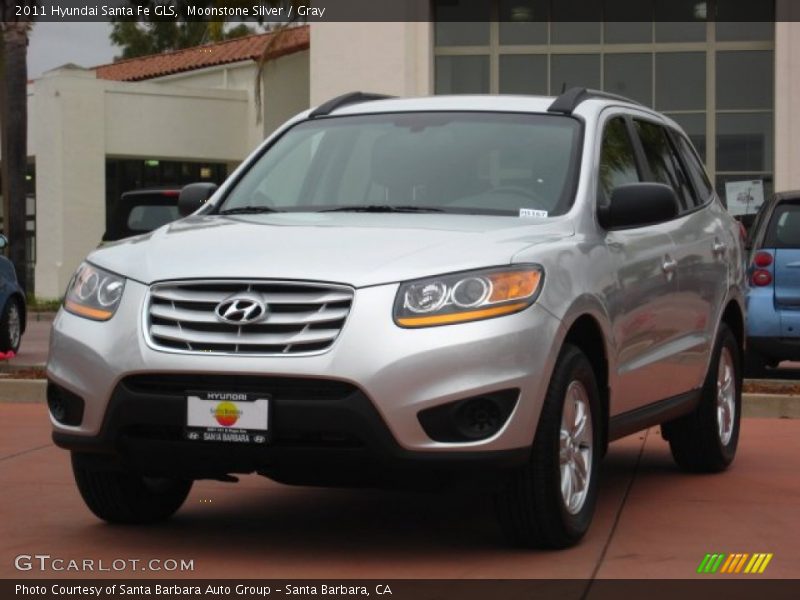 Moonstone Silver / Gray 2011 Hyundai Santa Fe GLS