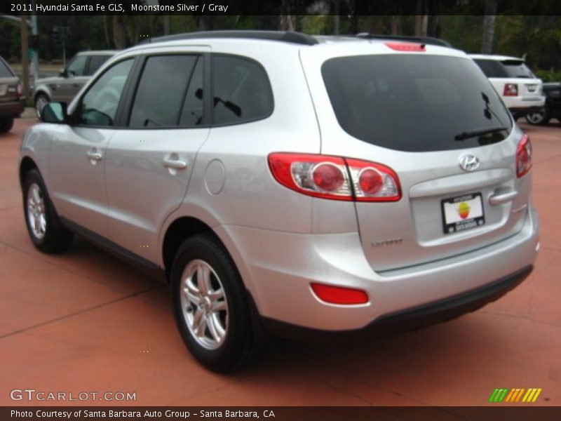 Moonstone Silver / Gray 2011 Hyundai Santa Fe GLS