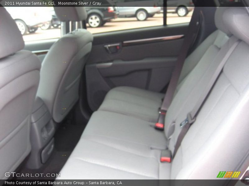 Moonstone Silver / Gray 2011 Hyundai Santa Fe GLS