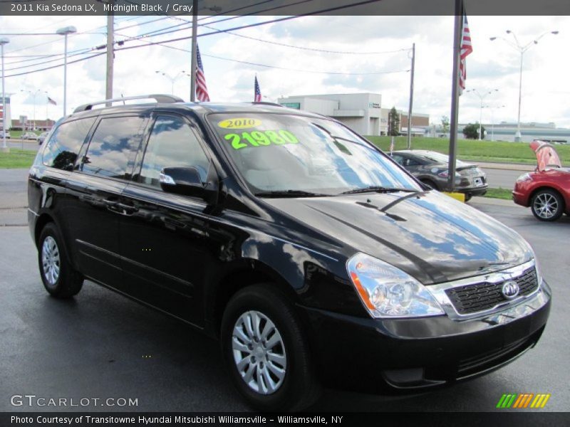 Midnight Black / Gray 2011 Kia Sedona LX