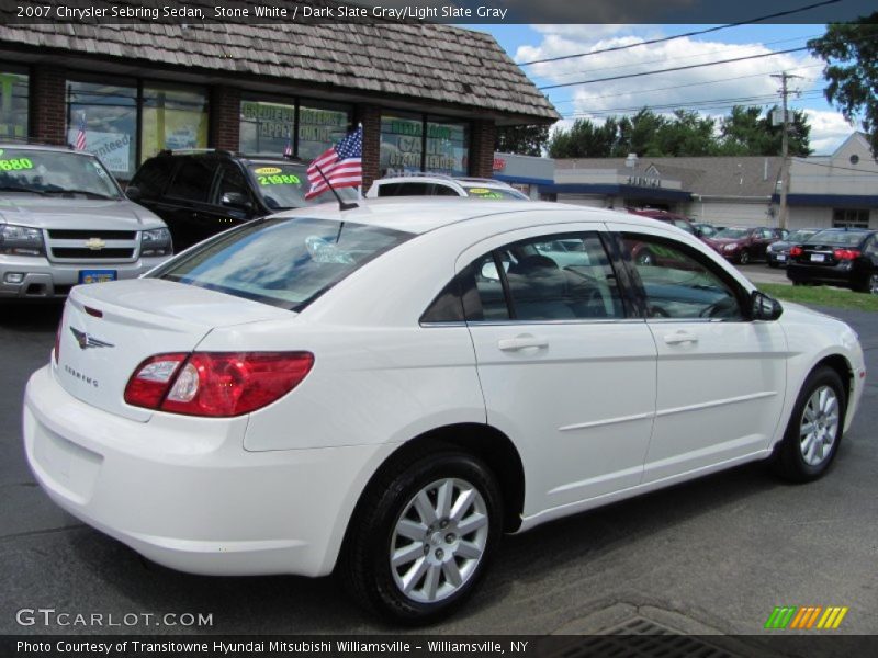 Stone White / Dark Slate Gray/Light Slate Gray 2007 Chrysler Sebring Sedan
