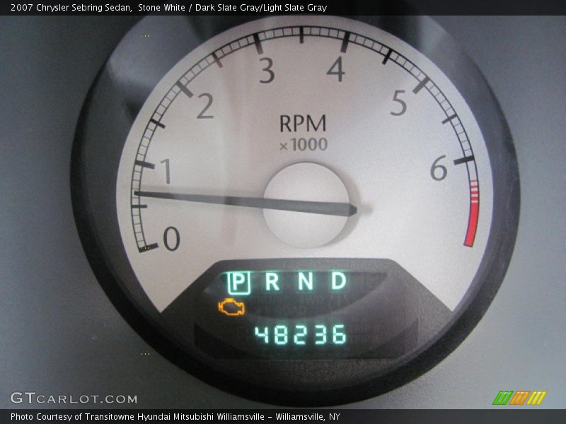 Stone White / Dark Slate Gray/Light Slate Gray 2007 Chrysler Sebring Sedan