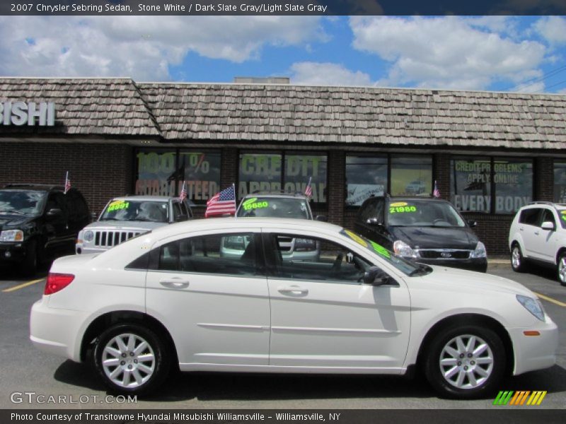 Stone White / Dark Slate Gray/Light Slate Gray 2007 Chrysler Sebring Sedan