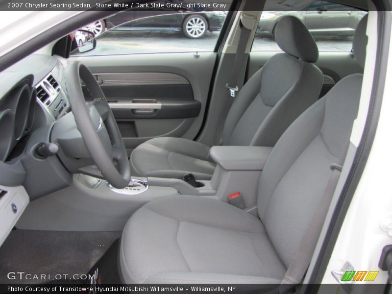 Stone White / Dark Slate Gray/Light Slate Gray 2007 Chrysler Sebring Sedan