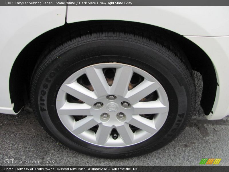 Stone White / Dark Slate Gray/Light Slate Gray 2007 Chrysler Sebring Sedan