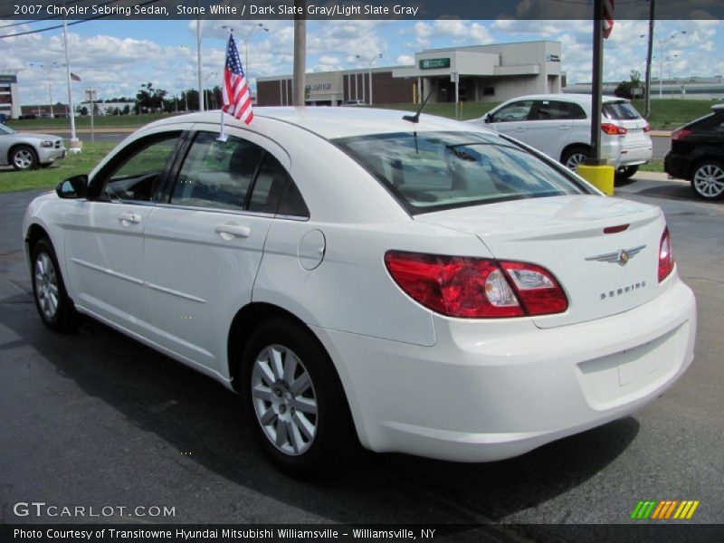 Stone White / Dark Slate Gray/Light Slate Gray 2007 Chrysler Sebring Sedan