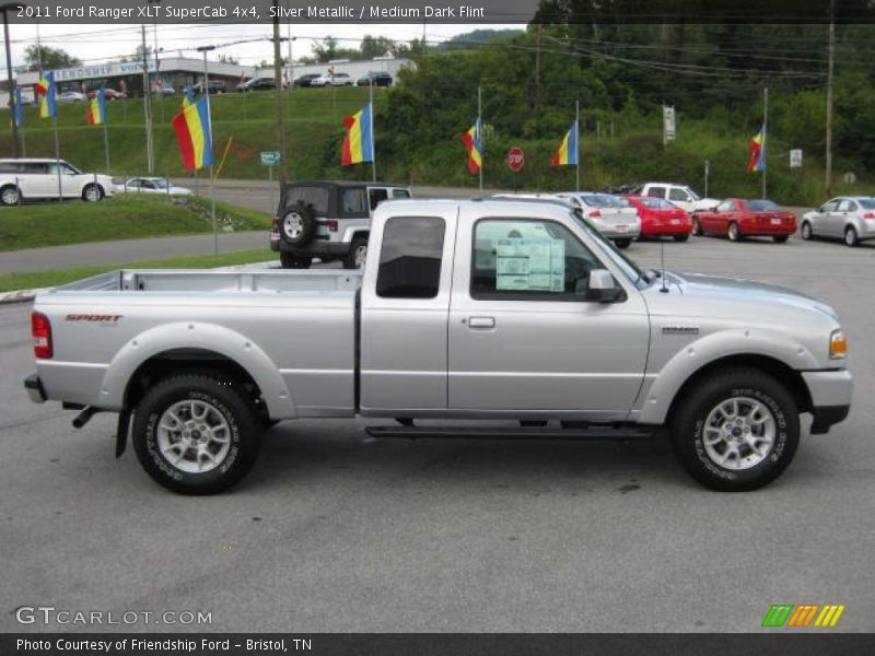 Silver Metallic / Medium Dark Flint 2011 Ford Ranger XLT SuperCab 4x4